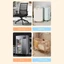 EDB * Gói 8 miếng bảo vệ bánh xe hành lý bằng silicon yên tĩnh cho bánh xe đôi