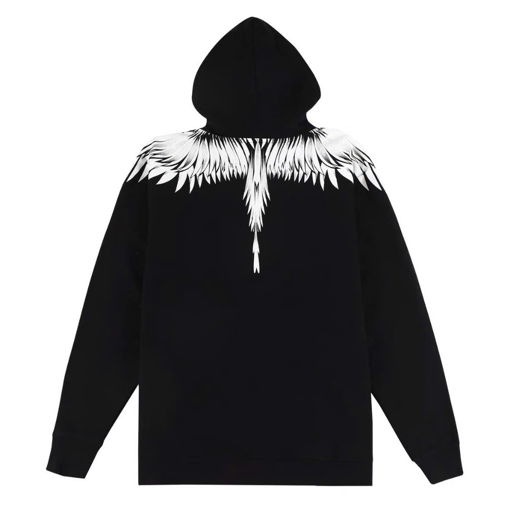 Áo Hoodie Đại Bàng Burlon Cánh Trắng Răng Cưa KCloset Áo Nỉ Dày Dặn Dáng Rộng Nam Nữ NA945