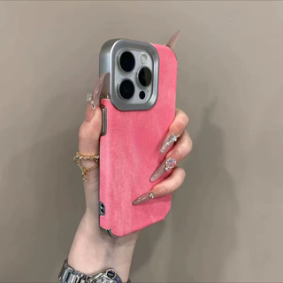 Ốp Điện Thoại Họa Tiết Denim Mạ Điện Sang Trọng Cho iPhone16 15 14 13 12 11 Pro Max Chống Sốc Bảo Vệ Camera Ốp Lưng Mềm Chống Rơi