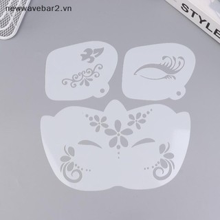 [Mới] Khuôn mặt nghệ thuật cơ thể Giấy nến sơn có thể tái sử dụng cho người lớn Trẻ em Hoa văn dễ sử dụng cho các bữa tiệc Dụng cụ trang điểm.