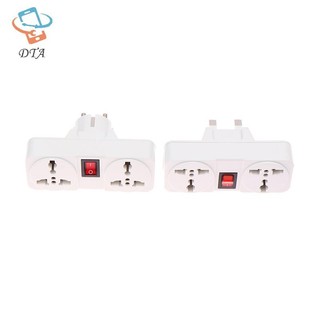 [DTA] Ổ cắm mở rộng đa năng UK EU 10A 250V Ổ cắm điện treo tường di động Bộ chuyển đổi phích cắm Châu Âu Anh Ổ cắm chuyển đổi với VN