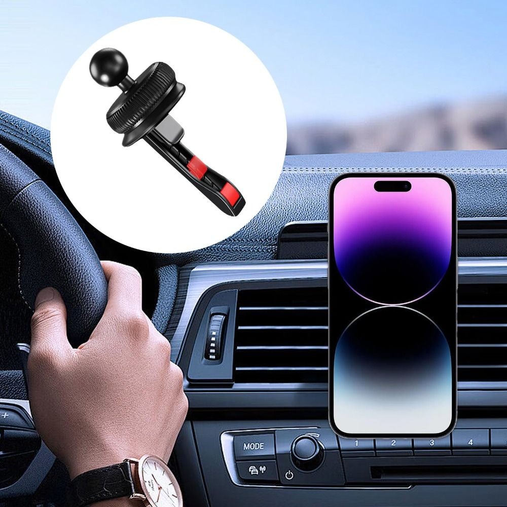 Kẹp thông hơi FANIELLAPOWELL, Giá đỡ điện thoại cầm bóng chung 17mm ổn định, Giá đỡ ổ cắm khí xoay hoàn toàn đa năng