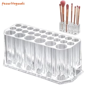 Giá đỡ cọ trang điểm FAVORITEGOODS, Hộp đựng cọ trang điểm bền Acrylic, Hộp đựng bút mỹ phẩm 26 lỗ trong suốt Sử dụng tại nhà