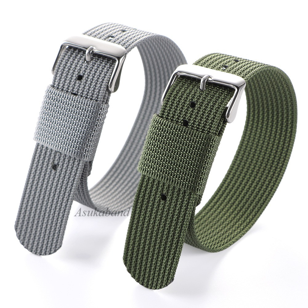 Vòng Đơn NATO Dây Đeo Đồng Hồ 18mm 20mm 22mm ZULU Nylon Vải Đồng Hồ Phong Cách Quân Sự Một Vòng Đồng Hồ Vòng Tay Cho Seiko 5 Diver Lặn Nam Nữ Thể Thao
