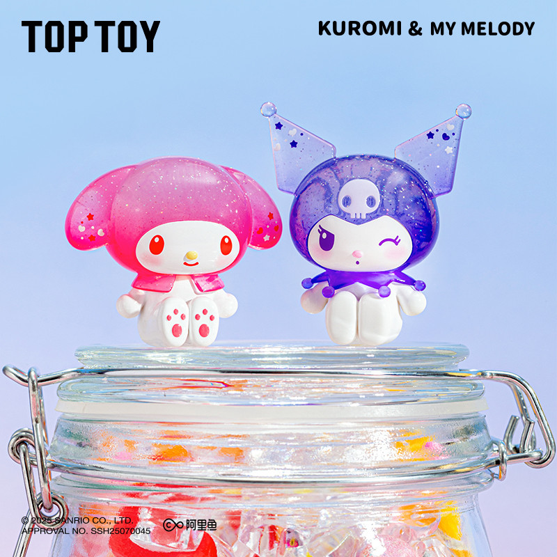 1 Túi Đồ Chơi Top Sanrio My Melody & Kuromi Ramune Phong Cách Mini Nhân Vật 【 3 Chiếc 】