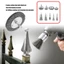 EDB * Bàn chải bánh xe dây khoan điện bằng thép Carbon 9pc Bộ mài loại bỏ sơn rỉ sét
