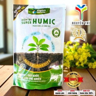 Acid Humic Hợp Trí Super Humic (Túi 1kg) - Cải Tạo Đất, Siêu Kích Rễ, Chuẩn Hữu Cơ OMRI
