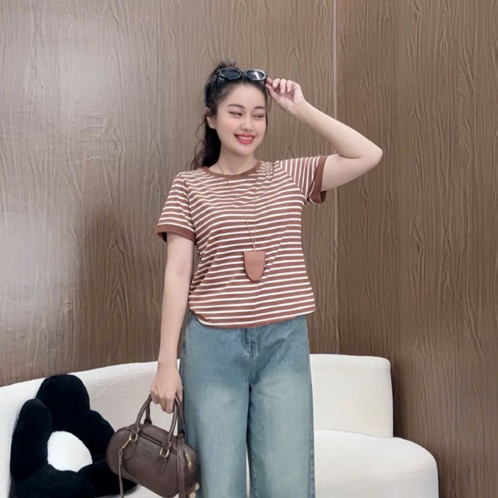Áo Thun Kẻ Ngang Tay Ngắn Nữ Bigsize – Thời Trang Cho Nàng Tự Tin Mọi Khoảnh Khắc A285