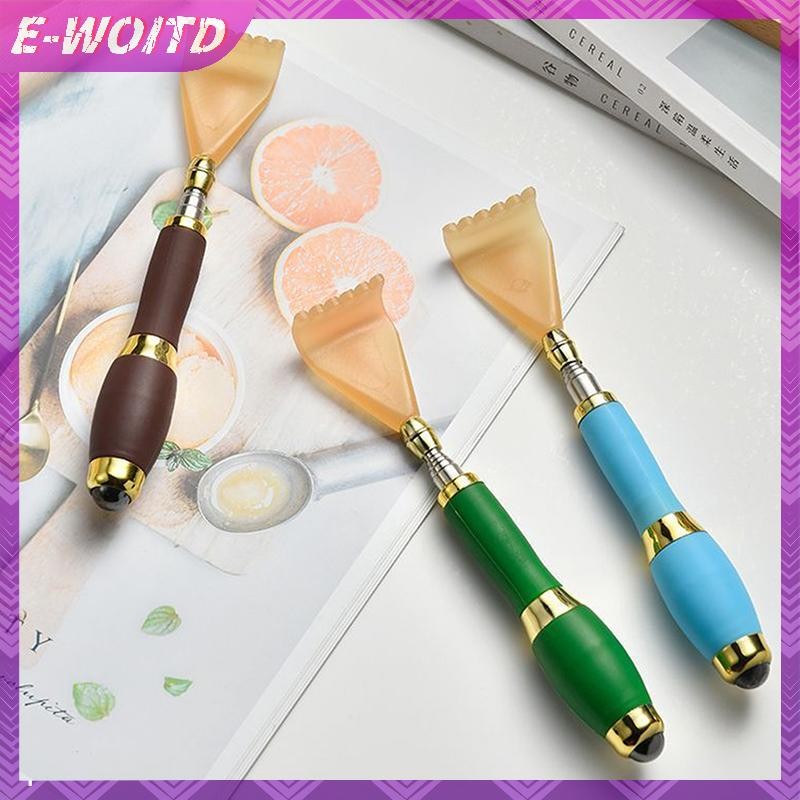 E-WOITD Dụng cụ cào lưng di động, mát xa gãi bằng kính thiên văn, gậy gãi ngứa, thân có thể mở rộng, massage toàn thân HNVN
