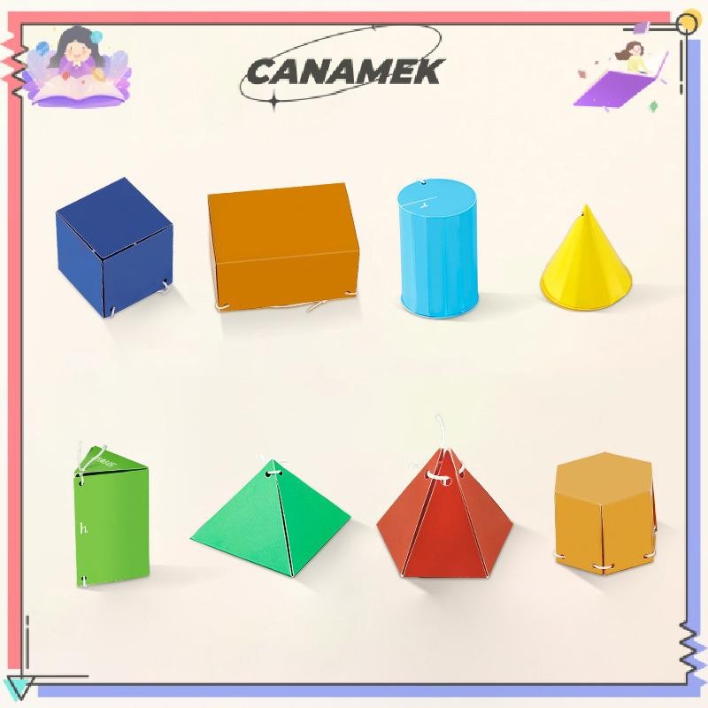 CANAMEK Kéo Dây Sách Học Hình Học 3D, Sách Học Hình Học 3D Với Thiết Kế Dây Tập Giảng Dạy & Diện Tích Bề Mặt CSF