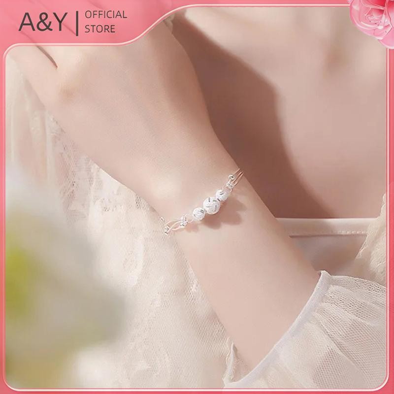 A & Y Hạt May Mắn Nhiều Lớp Dây Xích Vòng Tay Cho Nữ Thời Trang Tiệc Cưới Trang Sức Người Yêu Quà Tặng.