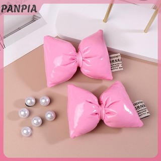 PANPIA-Nhiều Màu Sắc Nơ Phụ Kiện Giày Thời Trang Thanh Lịch Quyến Rũ Giày Cho Tất Cả Trận Đấu Vintage Khóa Giày Trang Trí Dễ Thương Bowtie