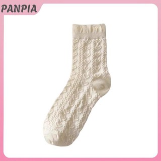 PANPIA-1 Đôi Tất Gothic Nơ Giữa Ống Preppy Phong Cách Công Chúa Tất JK Dạo Phố