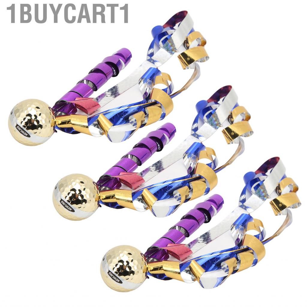 1buycart1 1Buycart1-VN 3PCS Golfs Ribbon Balls Quà tặng Bóng vàng Màu sắc cho các sự kiện lễ khai mạc