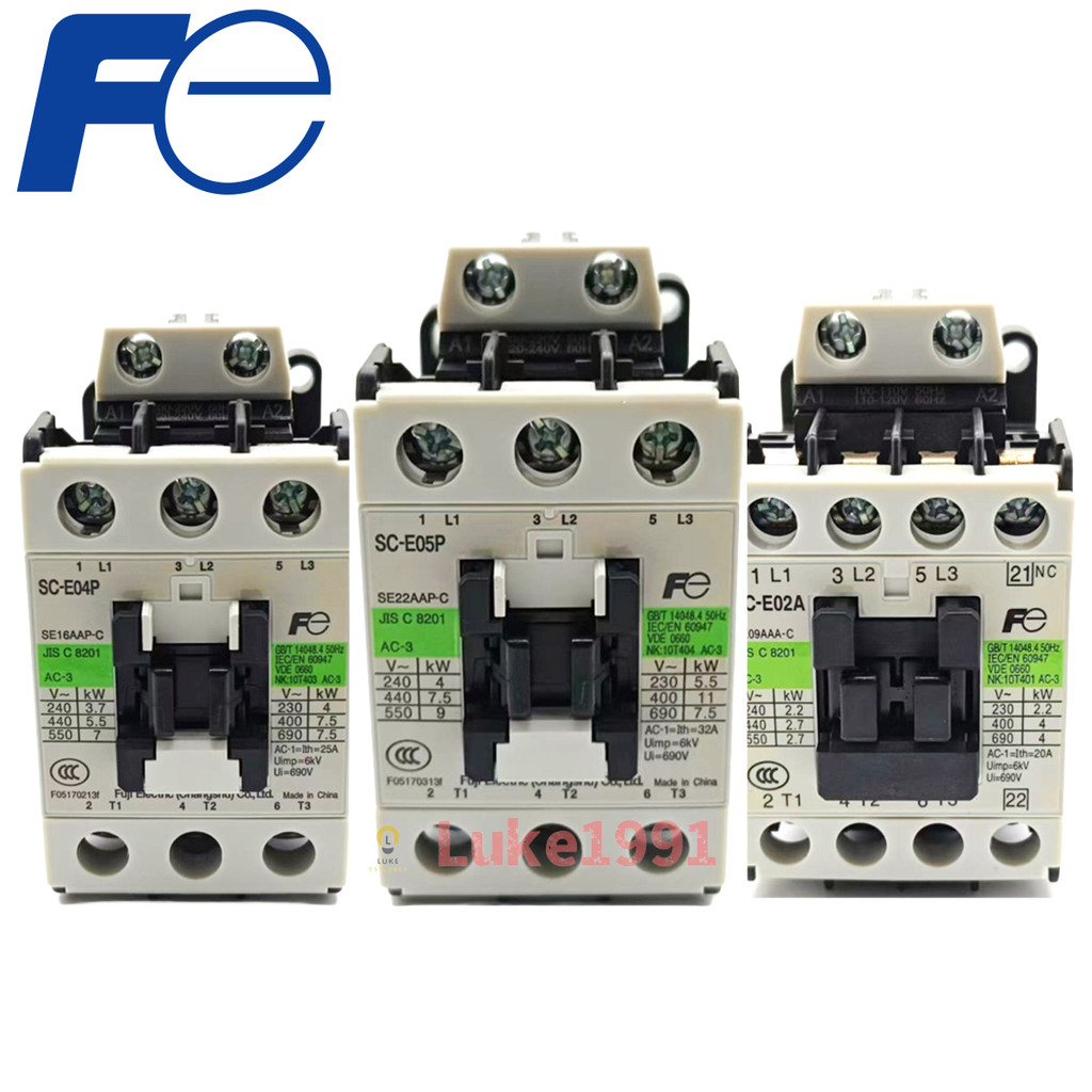FUJI AC Contactor SC-E04 E02 E03 E05P E1P E2P E2SP E3P E4P | Shopee ...