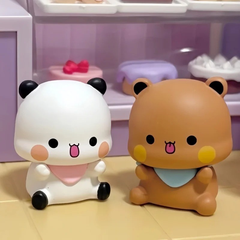 8 Cái / bộ Micro Kích Thước Yier Và Bubu Hàng Ngày Làn Sóng Thứ Hai Hợp Thời Trang Chơi Mini Để Bàn Trang Trí Cô Gái Dễ Thương Quà Tặng Đồ Chơi