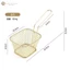 Giỏ lưới đựng đồ chiên ráo dầu có tay cầm nhiều màu 19.5x10.3x6.5cm