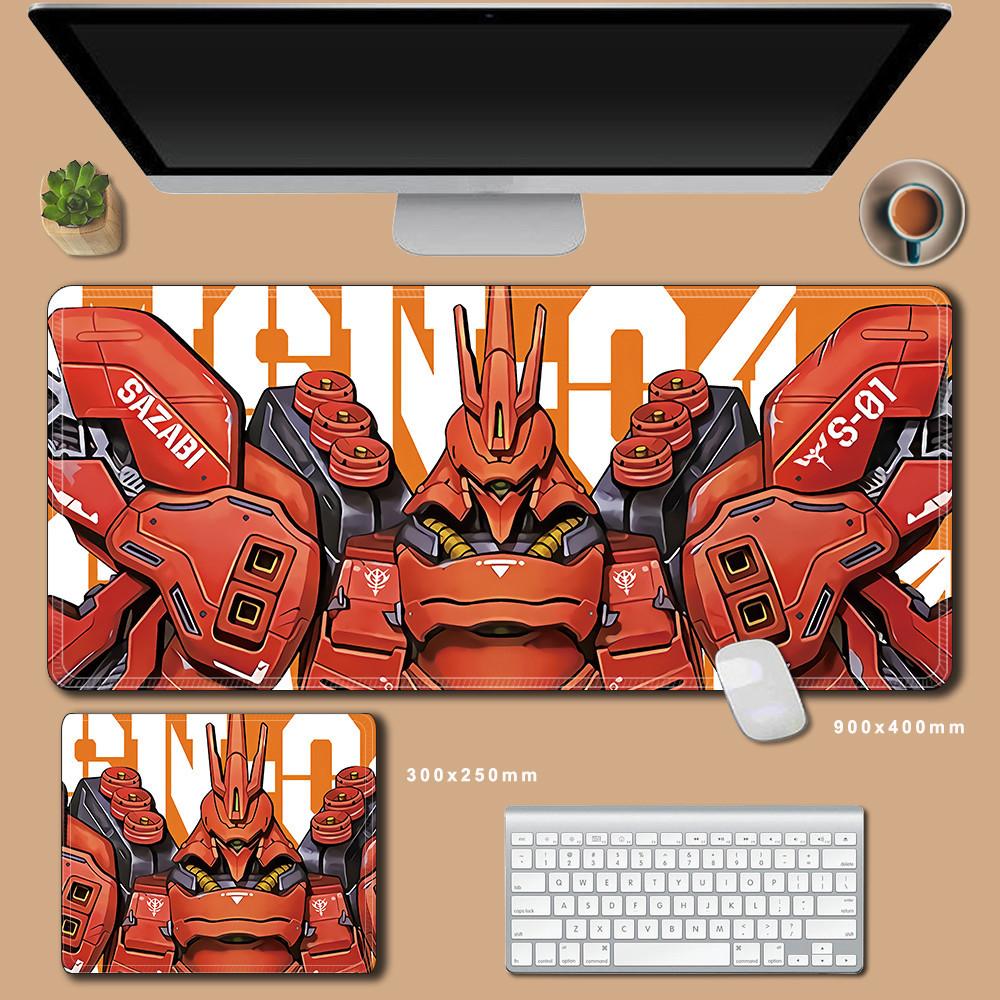 GUNDAM Mousepad XXL 90X40CM Di Động Phù Hợp Với Lockedge Văn Phòng Máy Tính Để Bàn Thảm Bàn Phím Chuột Miếng Lót Anime Laptop Đệm