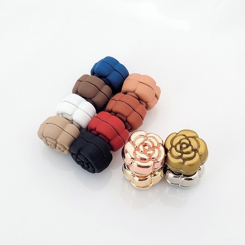 Hoa Tình Yêu Dây Xích Màu Từ Khăn Khóa Liền Mạch Mạnh Từ Tính Hồi Giáo Hijab Cố Định Khóa Thời Trang Mặc Phụ Kiện Quà Tặng