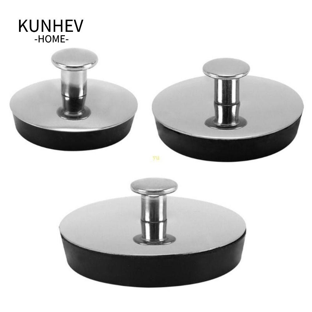 KUNHEV 1 Cái Phích Cắm Bồn Tắm, Phụ Kiện Phòng Tắm Nhà Bếp Dễ Sử Dụng Nút Chặn Thoát Nước, Cao Su Nước Đa Năng Thép Không Gỉ Mũ Bồn Tắm Cho Bồn Chậu Rửa