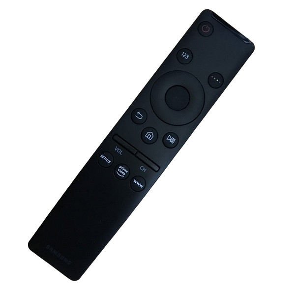 tay điều khiển remote từ xa tivi samsung 4k Cong màu đen mẫu mới made in INDONESIA-kèm pin-tay đầu bấm tivi samsung 4k