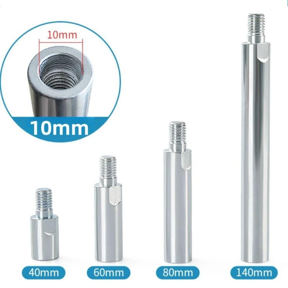 Thanh chuyển đổi máy mài góc ESSENCEH 1 chiếc, Thanh nối dài trục 40 / 60 / 80 / 140mm, Sợi M10 cho Model 100 125 Máy mài góc Phụ kiện đánh bóng Thanh kết nối mài