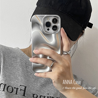 Ốp điện thoại silicon sóng không đều màu trơn sang trọng cho iPhone16 Pro Max 15 14 13 12 11 Pro Max Vỏ bảo vệ camera chống sốc Vỏ mềm chống rơi