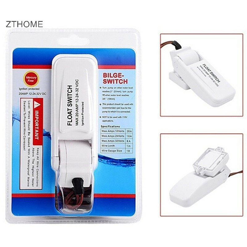 Zthome 12V 1100GPH Máy bơm cánh quạt tự động Bơm chìm Thuyền Phao biển U7W6 HOT