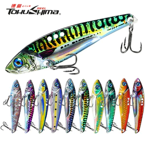 1 Chiếc VIB Lure Spinner Balancer Chìm 5g / 7g / 10g / 15g Mồi Cứng Mắt 3D Với Móc Treble Đôi