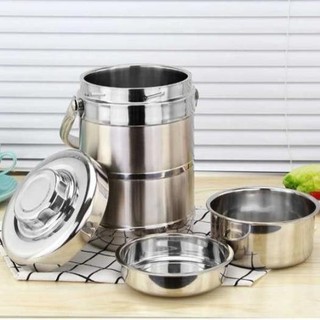 Camen giữ nhiệt 3 ngăn công nghệ Hàn Quốc. HỘP CƠM GIỮ NHIỆT 3 NGĂN - HỘP ĐỰNG CƠM 1L3