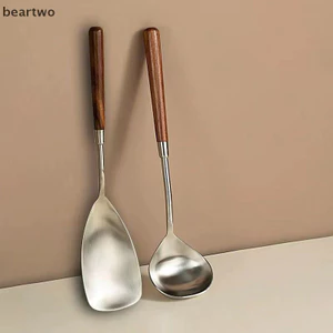 < Beartwo > Tay cầm cổ điển Món ăn tối nhà bếp Xẻng cơm Bánh bao Cháo Súp Nhà hàng phương Tây Thanh Bộ đồ ăn công cộng Đẹp
