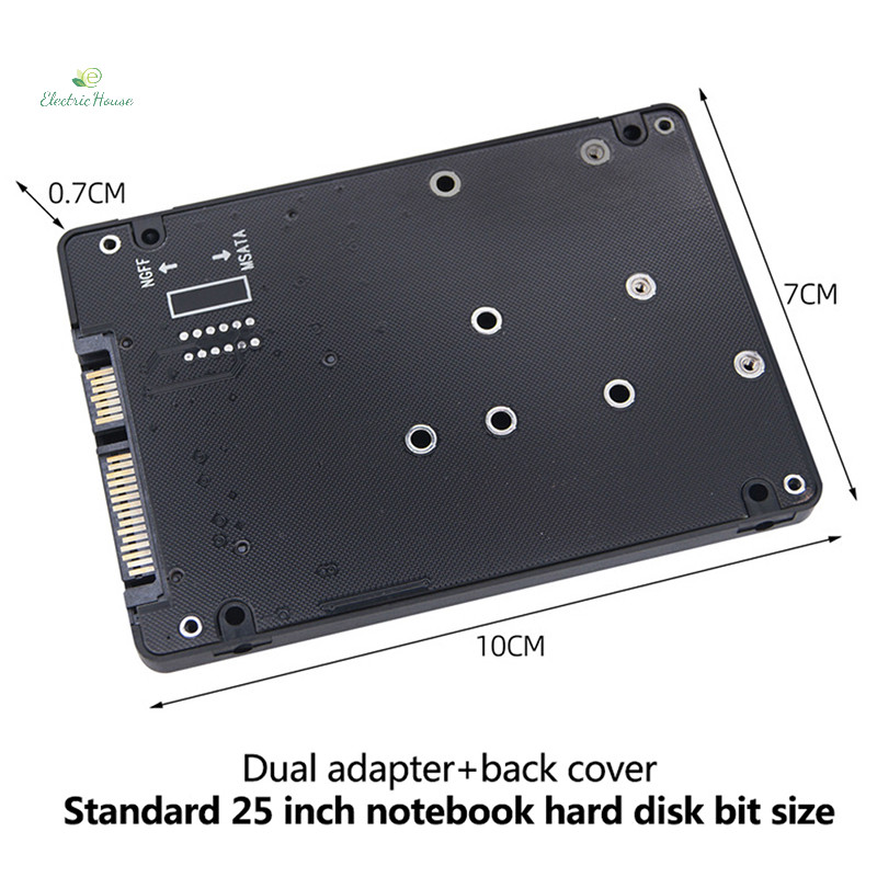 [Nhà Điện] NGFF Sang SATA 3 HDD Enclosure MSATA SSD Adapter M.2 SATA Protocol Adapter Board mới