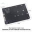 NGFF Sang SATA 3 HDD Enclosure MSATA SSD Adapter M.2 SATA Protocol Adapter Board mới