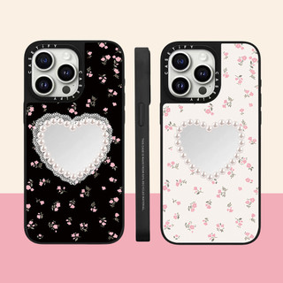 Ốp điện thoại cứng gương hình trái tim tình yêu cho iPhone 15 ProMax 15Pro 15 14 13 12 11 Pro Max Vỏ bọc hoàn toàn Vỏ Acrylic phía sau chống sốc