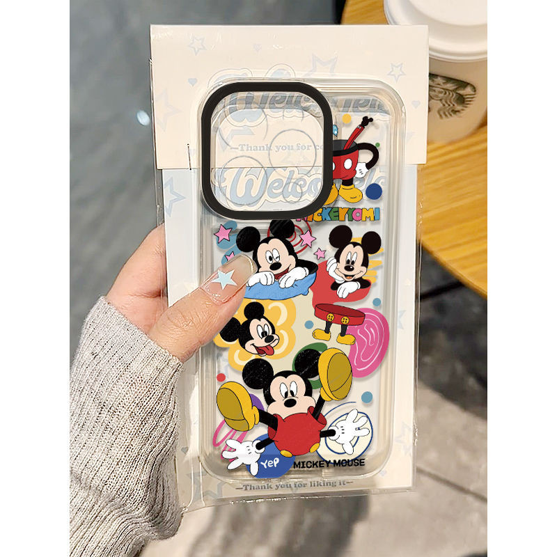 Ốp Điện Thoại Dễ Thương Ngộ nghĩnh Cho IPhone 11 12 13Pro Max 14Plus XR XS Max 7 8 Plus SE2020 Phim Hoạt Hình Cặp Đôi Vỏ Điện Thoại Cho IPhone 15ProMax Ốp Lưng Cô Gái Bạn Bè TA