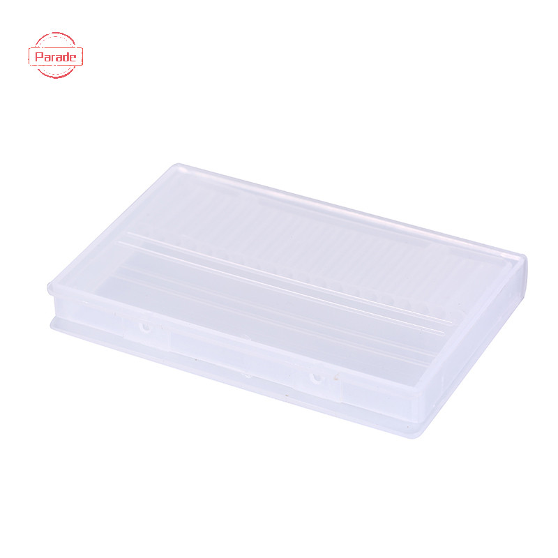 Parade 20 lỗ mũi khoan móng tay hộp nhựa trưng bày đứng hộp đựng cho mũi khoan 3 / 32 "VN
