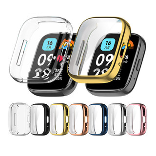Dành Cho Redmi Watch 3 Dây Đeo Hoạt Động / Vỏ Kính Cường Lực Bảo Vệ Màn Hình Mạ Dây Silicon
