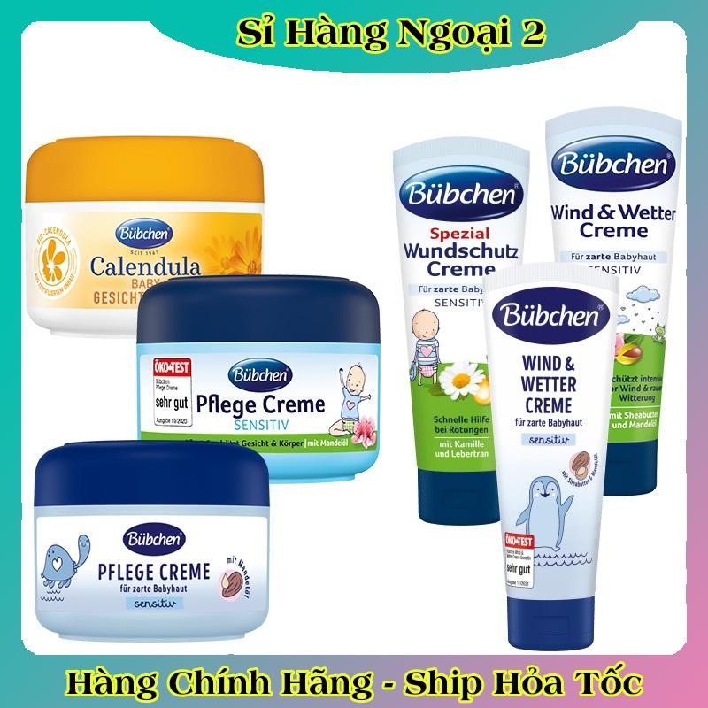 [DATE MỚI ĐỦ BILL] Kem dưỡng ẩm Bubchen cho da mặt body toàn thân an toàn cho da nhạy cảm trẻ sơ sinh của Đức