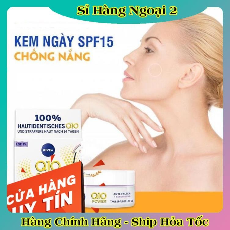 [auth] [Mẫu mới] Kem dưỡng da mặt Nivea Q10 của Đức giúp chống lão hóa,chống nhăn, sáng da - Nội địa Đức Đủ Bill [Hot]