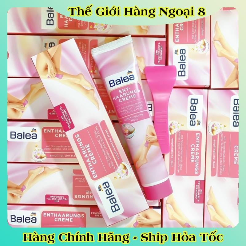 [DATE MỚI] Kem tẩy lông BALEA Enthaarungs Creme 125ml triệt lông an toàn phù hợp với mọi loại da -Hàng nội địa Đức