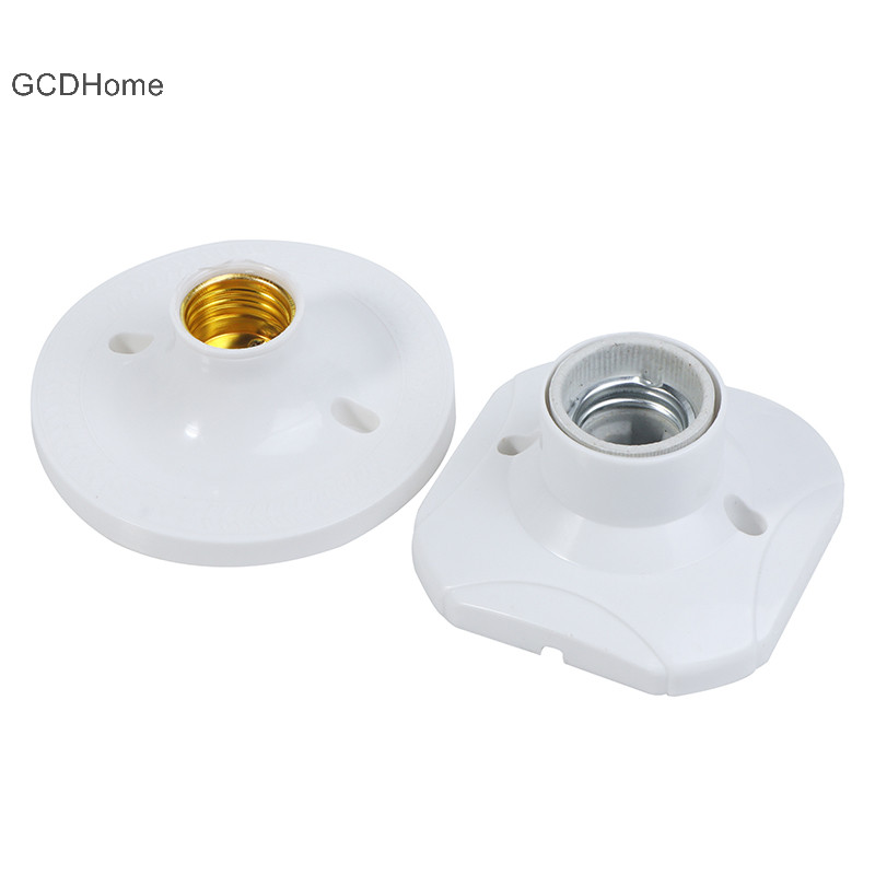 Gcdhome E27 LED Bóng Đèn Giá Đỡ Vòng Ổ Cắm Đế Treo Đèn Ổ Cắm Đế Công Nghiệp Trần Đèn Tường Đế Giá Đỡ HOT
