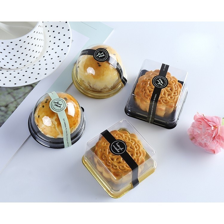 50 / 75 / 100gmooncake vỉ bao bì hộp lòng đỏ trứng sắc nét vỉ bao bì hộp bánh trung thu vỉ hộp đóng gói bánh trung thu hộp đóng gói vỉ màu xanh Tuan hộp đóng gói trong suốt