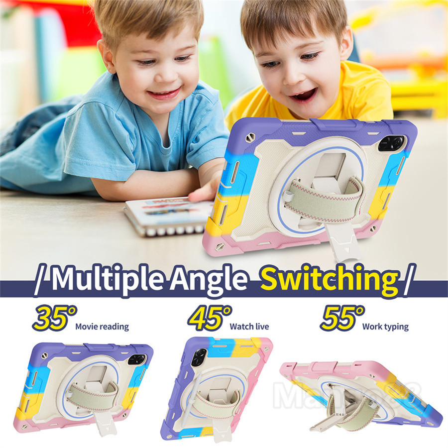 Ốp Lưng Cho Honor Pad X9 11.5 Inch 2023 Honor Pad X8 Pro Vỏ Bảo Vệ Máy Tính Bảng Trẻ Em An Toàn Trẻ Em Vỏ Bảo Vệ Chống Sốc Điều Chỉnh Giá Đỡ