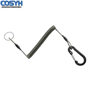 < Cosyh > Kẹp nhả từ tính câu cá với dây buộc 1,5m cho giá đỡ kìm lưới câu cá