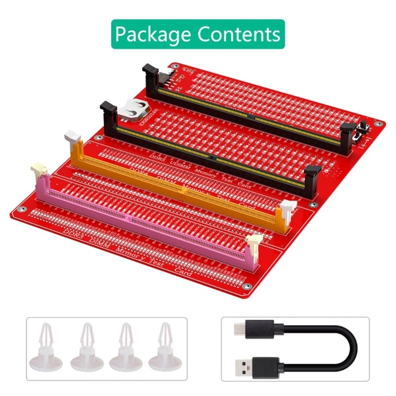 Desktop Motherboard Memory Slot DDR3/4/5 Diagnostic Repair Analyzer Tester Card