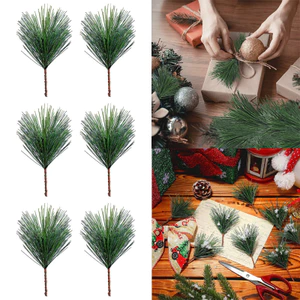 Cây Giáng Sinh Nhân Tạo Thông Kim Nhánh Số Lượng Lớn Giáng Sinh Bush Frost Phong Cách Trang Trí Bánh Cưới