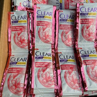 50 Gói Dầu gội Clear Hoa Anh Đào Băng Lạnh gói 6g - dầu gội đầu tinh chất hoa anh đào mát lạnh sảng khoái