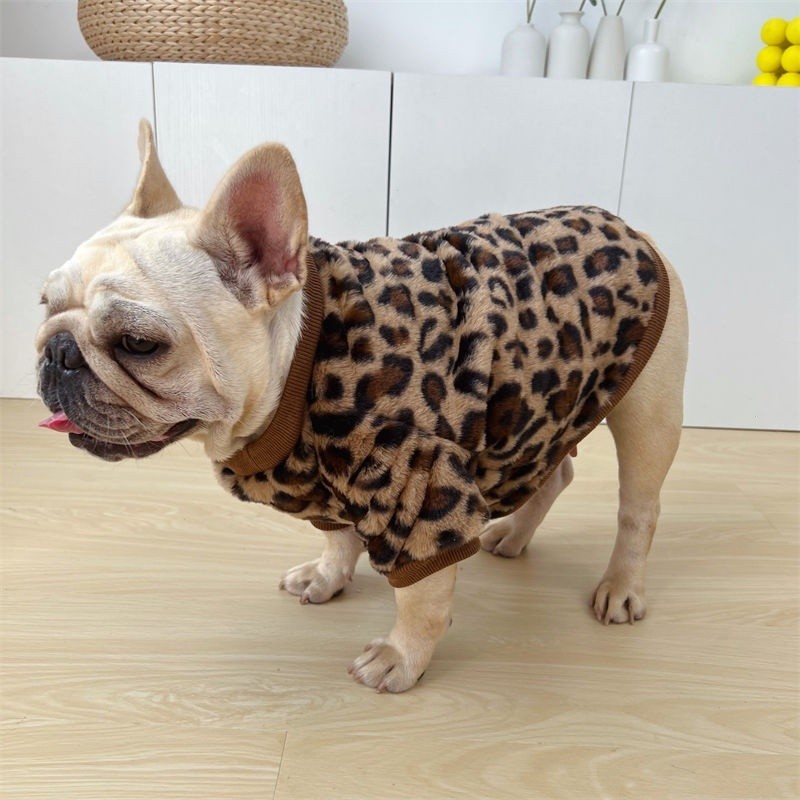 Mùa Thu Đông Bulldog Quần Áo Lông Cừu Lót Áo Béo Pháp Chiến Đấu Quần Áo Influencer Chó Plus Kích Thước Pug Ấm Áo Dày FP6C * & * -