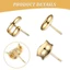 CHEESELY 3 Chiếc Vòng Đeo Tóc Vàng, Vòng Đeo Đuôi Ngựa Vàng 1 Inch, Dây Buộc Tóc Kim Loại Trang Trí Barrettes Cho Nữ