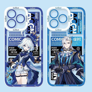 Genshin Impact Wanderer Kaedehara Raiden Neuvillette Hu Tao Furina Ốp Lưng Tương Thích Cho IPhone 16 15 14 13 Mini Pro Max 16 15 14 Plus Vỏ Silicon Mềm Trong Suốt Chống Sốc